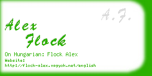 alex flock business card
